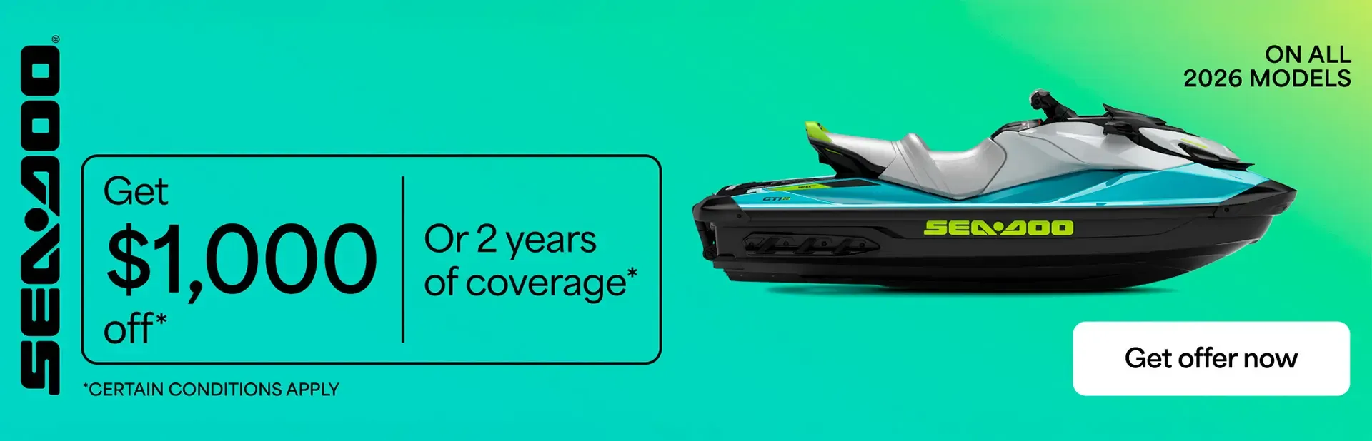 Get $1000 Off or 2 years of coverage on ALL 2026 Models